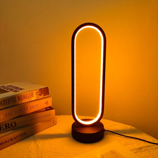 Lampe de chevet LED <br> Design anneau