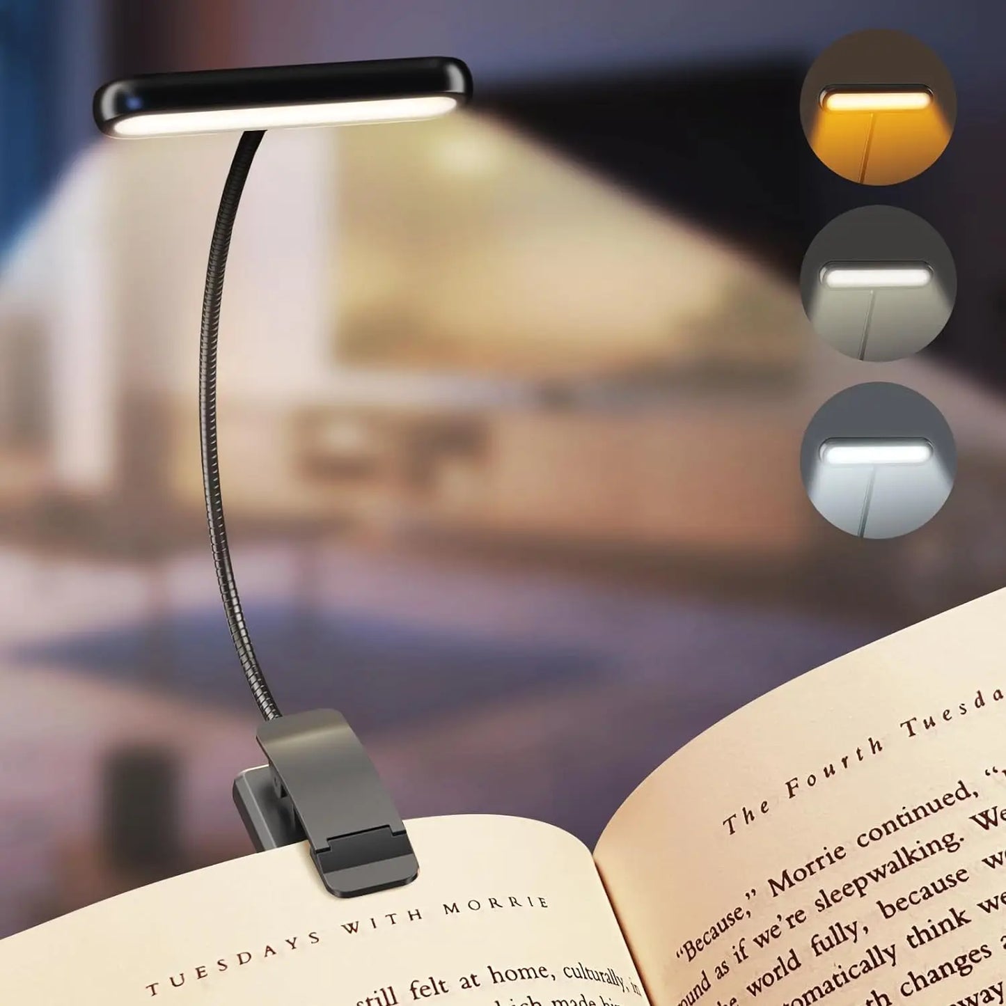 Lampe de lecture <br> Flexible et rechargeable